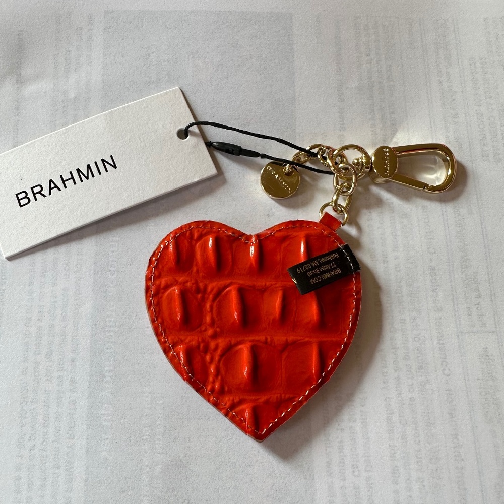 NWT Brahmin Heart Key Fob